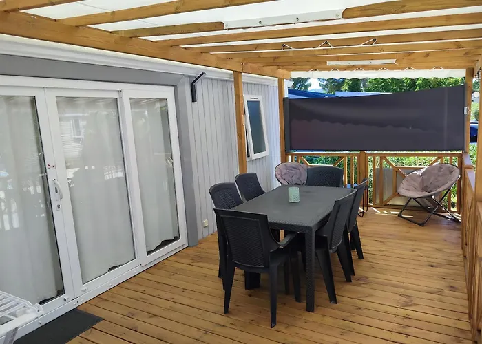 Parque de Campismo Del Mar 4 étoiles à Sur Mobil-home Cosy En 3ch Au Calme Argelès-sur-Mer