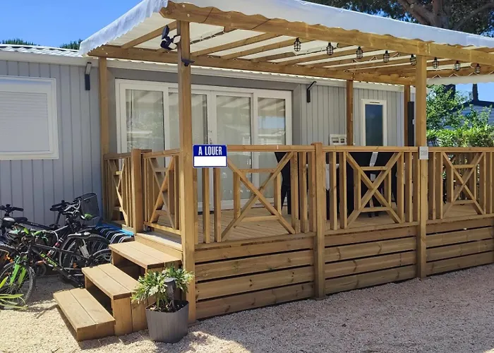 Del Mar 4 étoiles à Sur Mobil-home Cosy En 3ch Au Calme Parque de Campismo *